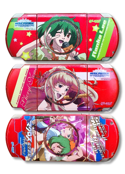 画像ギャラリー No.005のサムネイル画像 / ゲーマガ最新12月号の付録はPSP-3000用「マクロスフロンティア」デコレーションステッカー