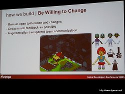 画像ギャラリー No.007のサムネイル画像 / ［GDC 2011］小回りの利く小さな開発チームの特性を活かした新しいゲーム開発――Zyngaのモバイル部門が学んだ教訓とは？