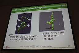 画像ギャラリー No.006のサムネイル画像 / ［CEDEC 2011］リアルな動きを無限に作り出す，機械学習＆データ駆動によるプロシージャルアニメーションの試み