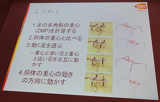 画像ギャラリー No.014のサムネイル画像 / ［CEDEC 2011］効率的にバランスを取ってはいけない。クリーチャーの動きをプロシージャルアニメーションで作るには