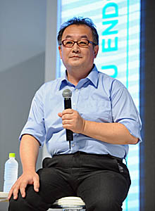 画像ギャラリー No.003のサムネイル画像 / ［TGS 2011］ソーシャルゲームとコンシューマゲームを分けるのはもう古い。ベテランゲームクリエイターによるパネルディスカッション「有名プロデューサーがソーシャルゲームを切る」がGREEブースで開催