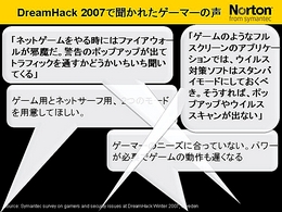 画像ギャラリー No.024のサムネイル画像 / 2009年版は「パフォーマンスに影響が出ないソフト」に。セキュリティソフト大手シマンテック,ゲームにフィーチャーしたセミナー開催