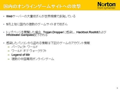 画像ギャラリー No.030のサムネイル画像 / 2009年版は「パフォーマンスに影響が出ないソフト」に。セキュリティソフト大手シマンテック,ゲームにフィーチャーしたセミナー開催