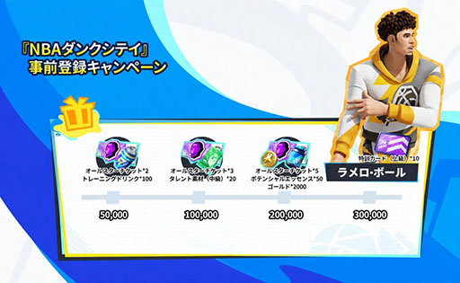画像ギャラリー No.003のサムネイル画像 / 「NBAダンクシティ」,Android版の事前登録受付をGoogle Playで開始。スピーディな試合展開が魅力のNBA公認のストリートバスケ