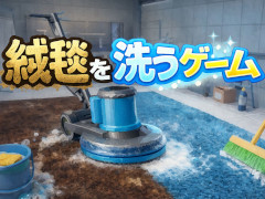 インクリメンタル掃除シム「絨毯を洗うゲーム」，Steamストアページを公開。シンプルな作業における爽快感と成長要素を楽しめる
