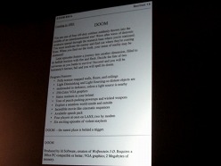 画像ギャラリー No.008のサムネイル画像 / ［GDC 2011］「DOOM」はこうして作られた。ジョン・ロメロ氏とトム・ホール氏が，発売から18年を経てDOOMの開発秘話を語った