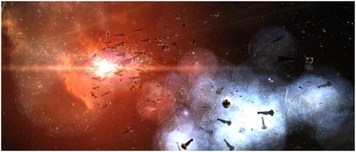 画像ギャラリー No.002のサムネイル画像 / 「EVE Online」,ゲーム史上最大の破壊戦「B-R5RB」をまとめた資料が公開