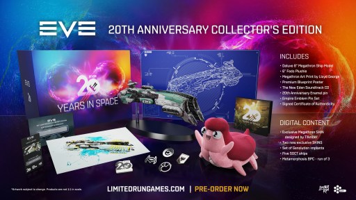 画像ギャラリー No.002のサムネイル画像 / 「EVE Online」20周年記念コレクターズ・エディションの詳細情報が公開に。メガトロン船模型やフェドぬいぐるみなど限定品を収録