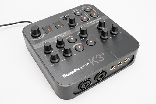 画像ギャラリー No.002のサムネイル画像 / 「Sound Blaster K3＋」レビュー。「ほぼミキサー」な見た目のUSBサウンドデバイスはゲーム配信に使えるのか