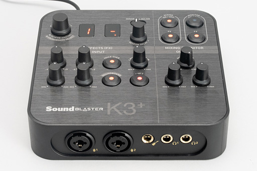 画像ギャラリー No.010のサムネイル画像 / 「Sound Blaster K3＋」レビュー。「ほぼミキサー」な見た目のUSBサウンドデバイスはゲーム配信に使えるのか