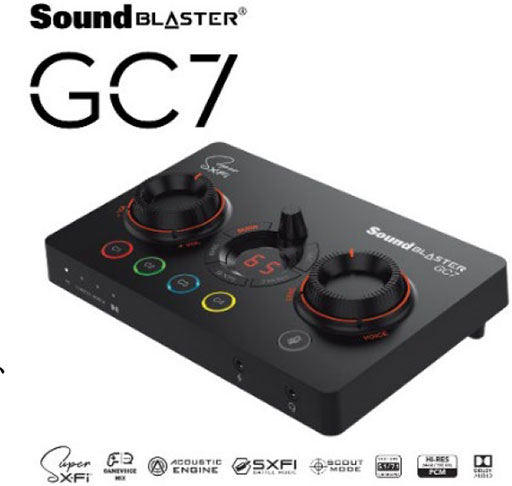 画像ギャラリー No.001のサムネイル画像 / Creative，SXFi対応のUSBサウンドデバイス「Sound Blaster GC7」とワイヤレスヘッドセット「SXFI AIR GAMER」を国内発売