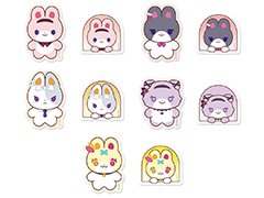 どうぶつマスコット「にじたうん」のグッズが6月24日発売。第1弾はステッカーやトートバッグなど6種類