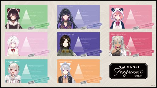 画像ギャラリー No.003のサムネイル画像 / にじさんじライバーがテーマのフレグランス「にじさんじフレグランス」第11弾が6月23日発売