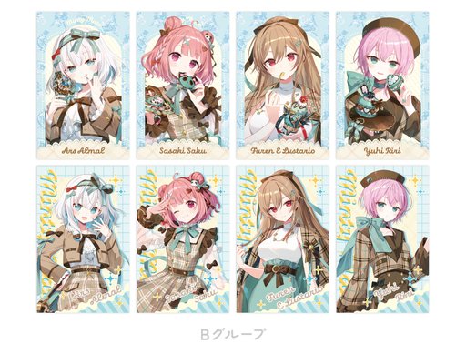 画像ギャラリー No.007のサムネイル画像 / テーマは「ミントチョコ」。にじさんじライバー8人によるグッズ「Minty Mate」が7月3日に発売