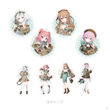 画像ギャラリー No.009のサムネイル画像 / テーマは「ミントチョコ」。にじさんじライバー8人によるグッズ「Minty Mate」が7月3日に発売