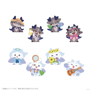 画像ギャラリー No.007のサムネイル画像 / 夏を満喫する「でびでび・でびる」と「ルンルン」を描いたかわいらしいグッズ「でびるんとなつやすみ」が7月21日発売