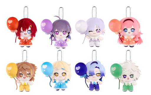 画像ギャラリー No.010のサムネイル画像 / にじさんじライバー8人がイメージカラーの風船を手にした「ふわふわバルーン」グッズが7月27日発売