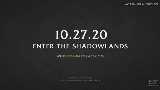 画像ギャラリー No.006のサムネイル画像 / 「World of Warcraft: Shadowlands」の発売日が10月27日に決定。ストーリーやインゲームシーンが確認できるトレイラーも公開