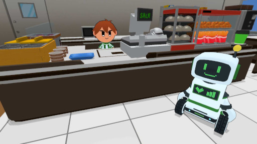 画像ギャラリー No.002のサムネイル画像 / ドタバタアクション「ワンオペ!コンビニ」,PC/Switch向けにリリース。レジや品出し,フライヤー調理など,あらゆる業務を担当する