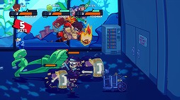 画像ギャラリー No.003のサムネイル画像 / レトロなカートゥーン作品にインスパイアされたベルトスクロールACT「熱血乱闘軍団」,Steamでリリース。最大4人のローカル協力プレイに対応