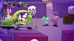 画像ギャラリー No.006のサムネイル画像 / レトロなカートゥーン作品にインスパイアされたベルトスクロールACT「熱血乱闘軍団」,Steamでリリース。最大4人のローカル協力プレイに対応