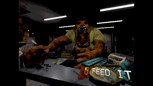 画像ギャラリー No.006のサムネイル画像 / 初代PS風の独創的サイコホラー「FEED IT」，2026年内リリースをアナウンス。謎の怪物の命令に従い，あるいは抗う，選択と狂気の一人称視点ADV
