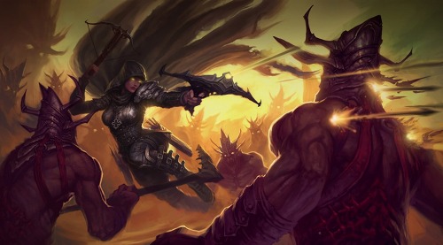 画像ギャラリー No.002のサムネイル画像 / 「Diablo III」のキャラクタークラス“Demon Hunter”のインプレッションを掲載。敵同士をチェーンでつなぎ，攻撃を食らわせよう