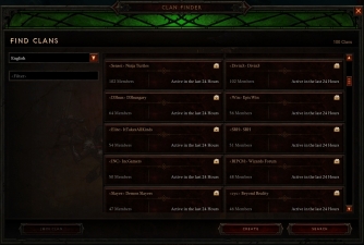 画像ギャラリー No.001のサムネイル画像 / 「Diablo III: Reaper of Souls」のローンチと合わせてPatch 2.0.1にアップデート予定。ClansやCommunitiesの搭載でソーシャル機能がさらに充実
