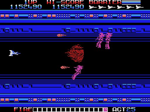 画像ギャラリー No.001のサムネイル画像 / 名作シューティング「ガルケーブ（MSX版）」の無料配信をプロジェクトEGGで開始。数字を瞬時に見極めてパワーアップしよう