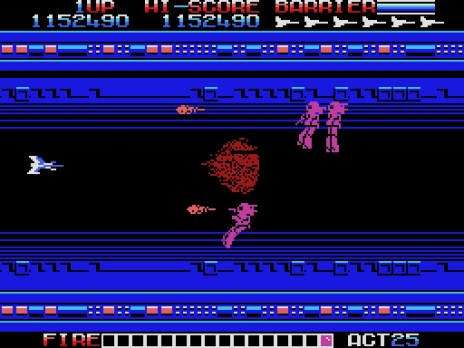 画像ギャラリー No.005のサムネイル画像 / 名作シューティング「ガルケーブ（MSX版）」の無料配信をプロジェクトEGGで開始。数字を瞬時に見極めてパワーアップしよう