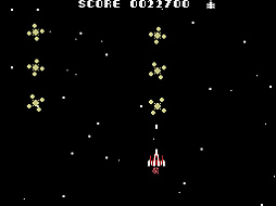 画像ギャラリー No.005のサムネイル画像 / 「スコープオン(MSX版)」,プロジェクトEGGで配信開始。7種類の敵を相手に戦闘機タックで戦い抜く,1984年発売のシューティングゲーム