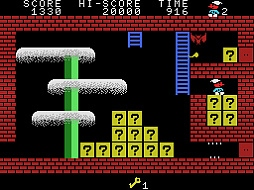 画像ギャラリー No.003のサムネイル画像 / 「J.P.ウィンクル(MSX版)」,プロジェクトEGGで配信開始。これぞ古き良き王道といえるサイドビューのアクションゲーム