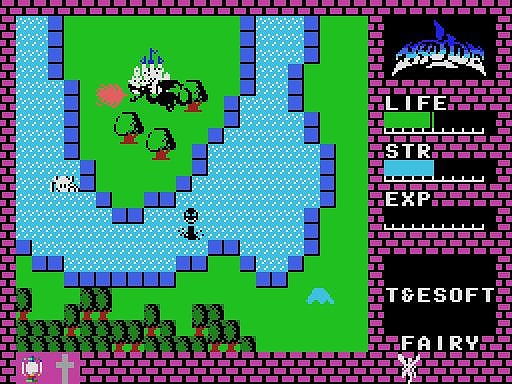 画像ギャラリー No.003のサムネイル画像 / 名作アクションRPG「ハイドライド(MSX・Win11対応版)」プロジェクトEGGで配信開始。セーブ機能や画面切り替えスクロールを搭載