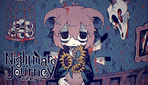 画像ギャラリー No.002のサムネイル画像 / かわいいビジュアルだけどR15相当のゴア表現を含む，精神侵食型ホラーADV「Nightmare Journey 1135」，Steamストアページを公開