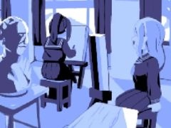 海の底に沈んでしまった島を舞台にしたポイント＆クリックADV「水彩画は水底に沈む」，Steamで配信開始。少女2人の旅を手助けする