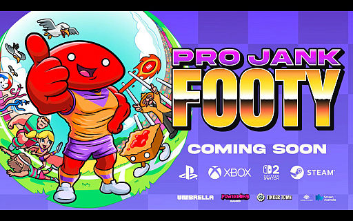 画像ギャラリー No.002のサムネイル画像 / スポーツ×ローグライトで笑いを生む「Pro Jank Footy」。点数を盗む，選手巨大化，突如ブルースクリーンなど試合はカオス［BitSummit］