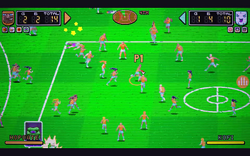 画像ギャラリー No.009のサムネイル画像 / スポーツ×ローグライトで笑いを生む「Pro Jank Footy」。点数を盗む，選手巨大化，突如ブルースクリーンなど試合はカオス［BitSummit］