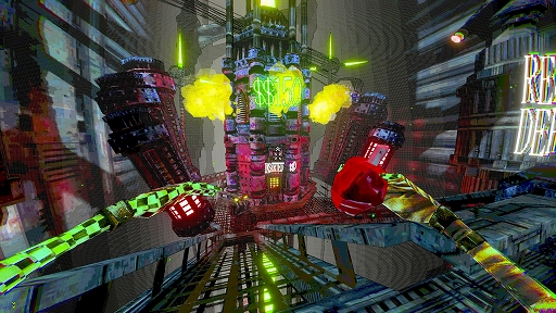 画像ギャラリー No.007のサムネイル画像 / シュールでイカれた3Dプラットフォーマー「Grindset T.V.」，グラインドやウォールランを駆使したスピードランを満喫できるプラットフォームACT［BitSummit］