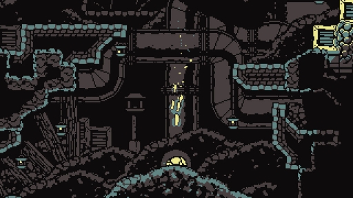 画像ギャラリー No.005のサムネイル画像 / 「City of None」プレイレポート。「Celeste」クリエイターたちの新作は，モノトーンのドット絵が美しい探索型アクション［BitSummit］
