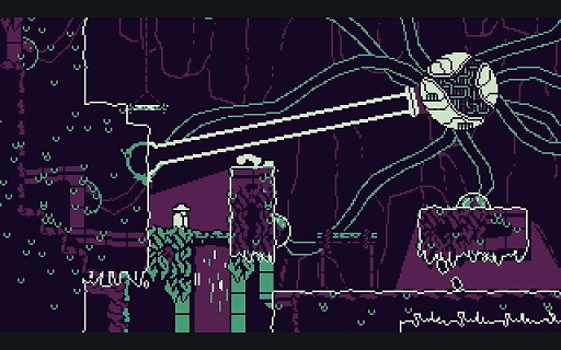 画像ギャラリー No.013のサムネイル画像 / 「City of None」プレイレポート。「Celeste」クリエイターたちの新作は，モノトーンのドット絵が美しい探索型アクション［BitSummit］