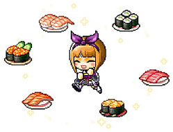 画像ギャラリー No.007のサムネイル画像 / 「メイプルストーリー」とかっぱ寿司のコラボが本日スタート。店舗にてコラボメニューの販売とゲーム内コラボアイテム配布を実施