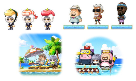 画像ギャラリー No.003のサムネイル画像 / 「メイプルストーリー」，海洋ADV「デイヴ・ザ・ダイバー」とのコラボイベントを開始。デイヴと仲間たちがメイプルワールドに登場