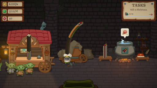 画像ギャラリー No.004のサムネイル画像 / すべてのモンスターが食材となるインクリメンタルゲーム「Chef Knight」，Steamでリリース。料理を売ってお金を稼ぎ，装備を強化しよう