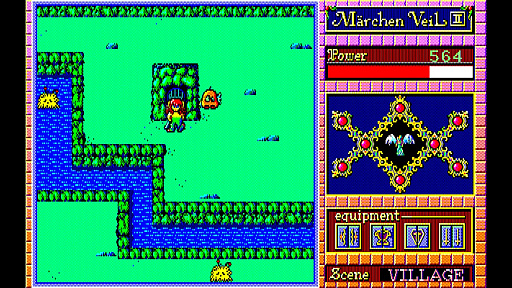 画像ギャラリー No.005のサムネイル画像 / 「EGGコンソール メルヘンヴェールII PC-9801」本日配信。醜い姿へと変えられてしまった湖の王子の冒険を描くアクションRPG