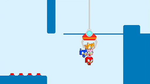 画像ギャラリー No.009のサムネイル画像 / 声を掛け合わずにクリアしてしまった――「SONIC PICO PARK」をSGF会場でプレイ