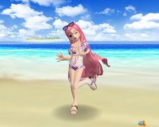 画像ギャラリー No.005のサムネイル画像 / 「スカッとゴルフ パンヤ」ガチャッとポンタに夏恒例の新作水着が登場。装備アイテム「スイカ頭」がもらえるキャンペーンも開催
