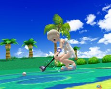 画像ギャラリー No.007のサムネイル画像 / 「スカッとゴルフ パンヤ」ガチャッとポンタに夏恒例の新作水着が登場。装備アイテム「スイカ頭」がもらえるキャンペーンも開催