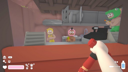 画像ギャラリー No.004のサムネイル画像 / 宇宙ウォーターパークをイカダで下る協力FPS「Lazy River」試遊レポート。水鉄砲や浮棒でゾンビを倒し,“流れる拠点”を守りながらプールからの脱出を目指せ