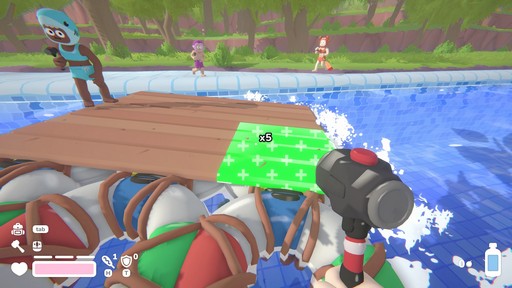 画像ギャラリー No.005のサムネイル画像 / 宇宙ウォーターパークをイカダで下る協力FPS「Lazy River」試遊レポート。水鉄砲や浮棒でゾンビを倒し,“流れる拠点”を守りながらプールからの脱出を目指せ
