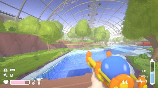 画像ギャラリー No.007のサムネイル画像 / 宇宙ウォーターパークをイカダで下る協力FPS「Lazy River」試遊レポート。水鉄砲や浮棒でゾンビを倒し,“流れる拠点”を守りながらプールからの脱出を目指せ